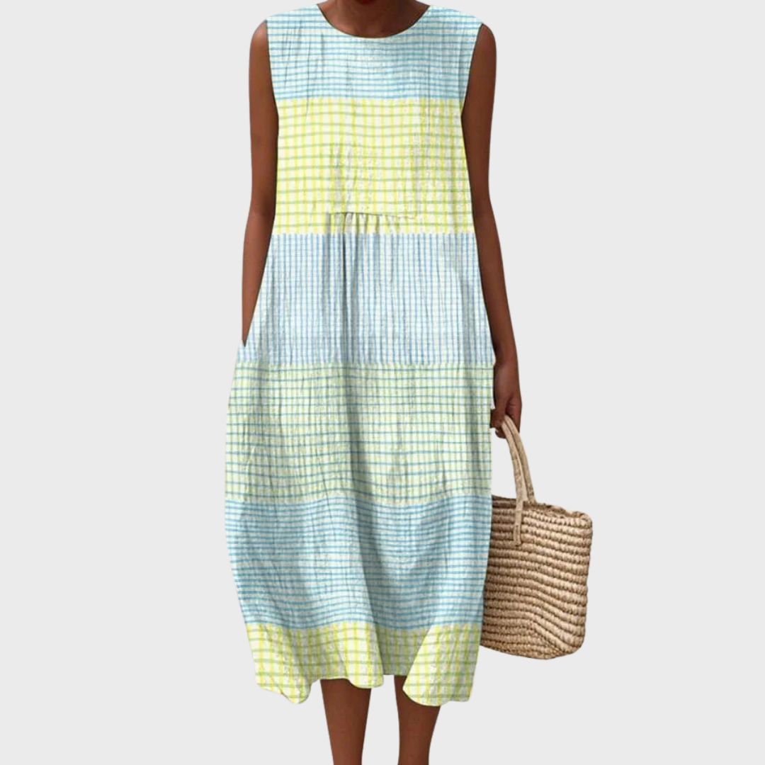 Women's Relaxed-Fit Sleeveless Casual Knee-Length Dress