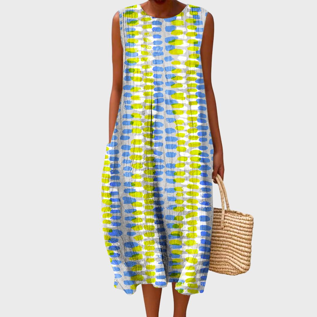 Women's Relaxed-Fit Sleeveless Casual Knee-Length Dress