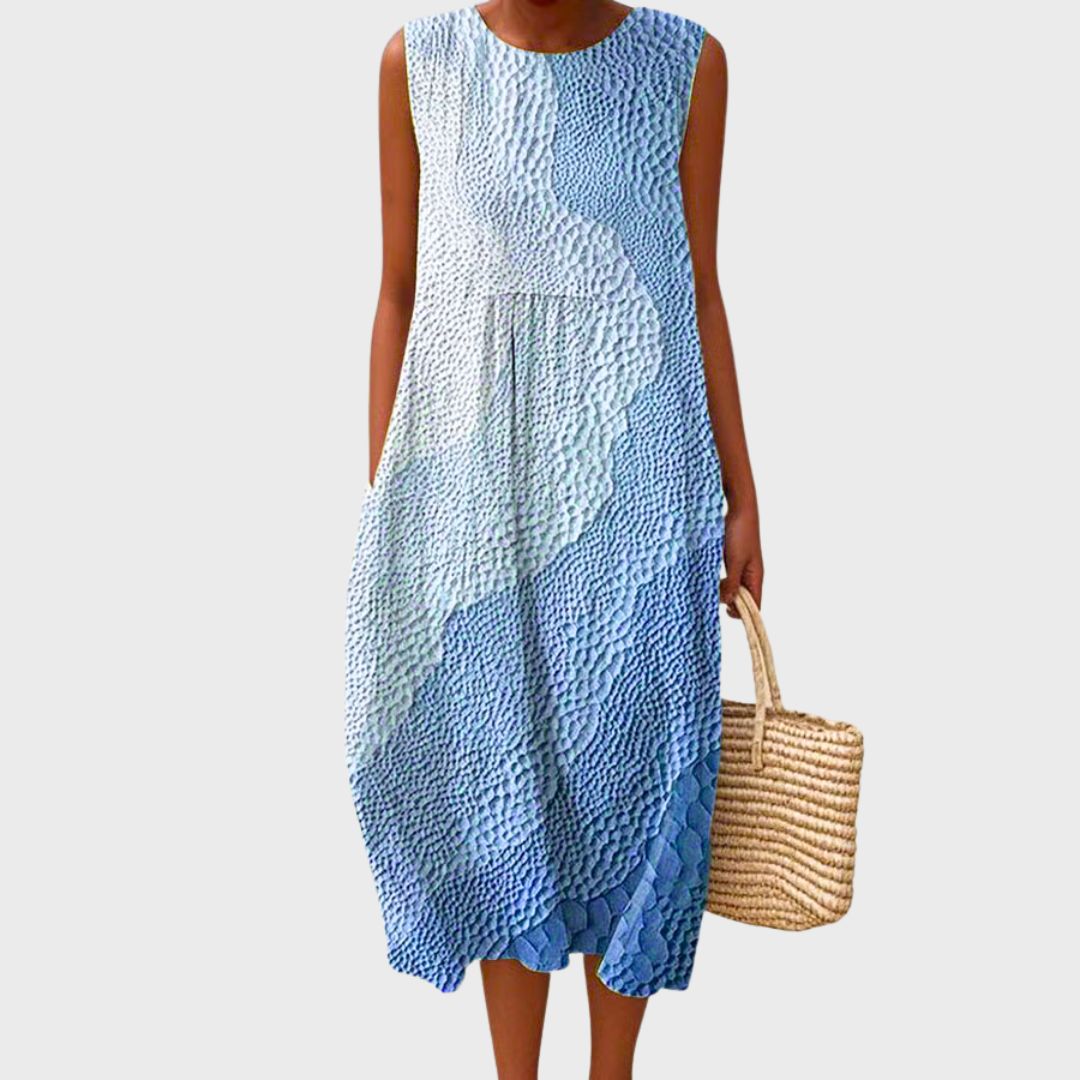 Women's Relaxed-Fit Sleeveless Casual Knee-Length Dress