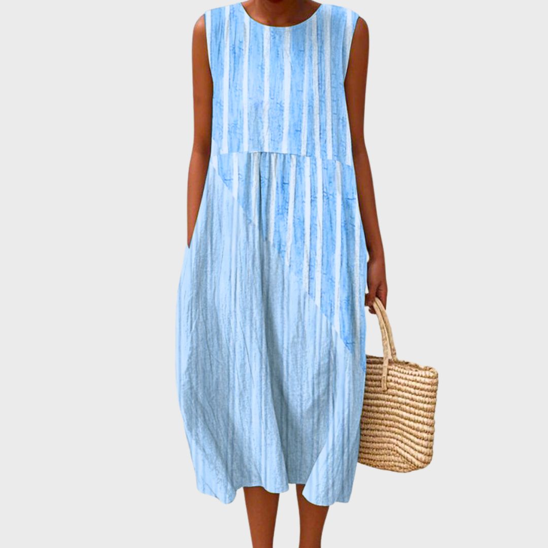 Women's Relaxed-Fit Sleeveless Casual Knee-Length Dress