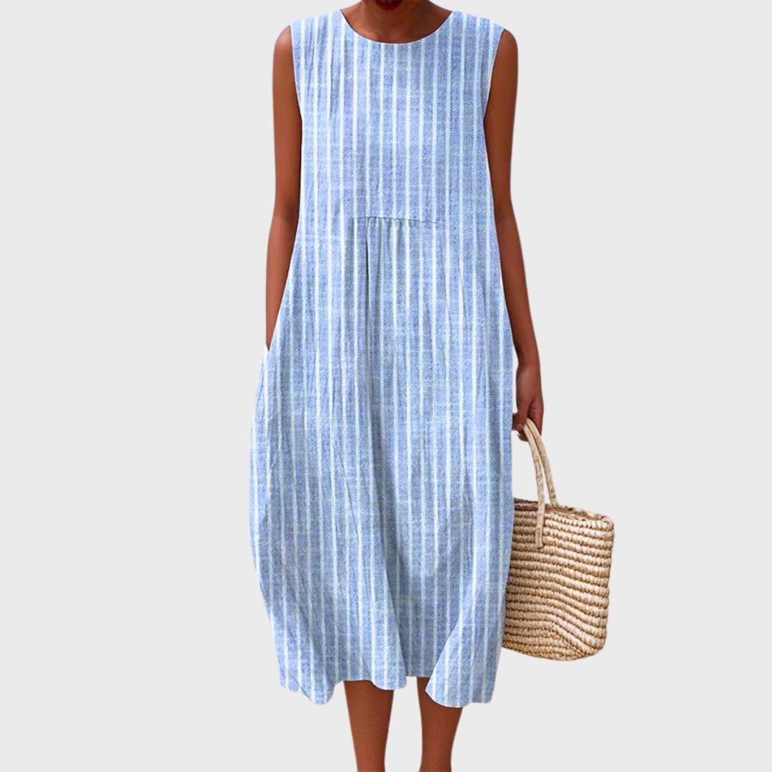 Women's Relaxed-Fit Sleeveless Casual Knee-Length Dress