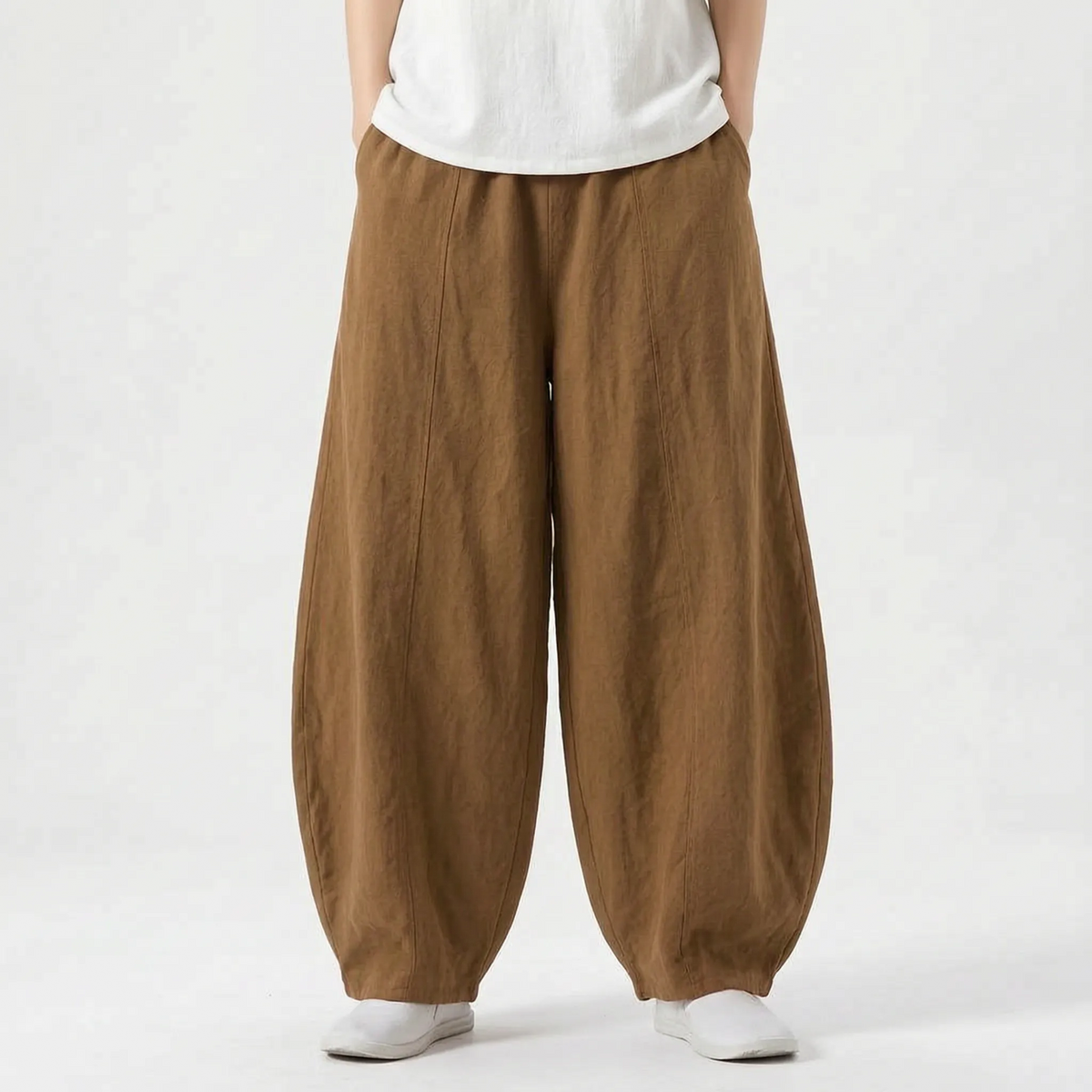 Women's Relaxed Fit Wide Leg Barrel Pants