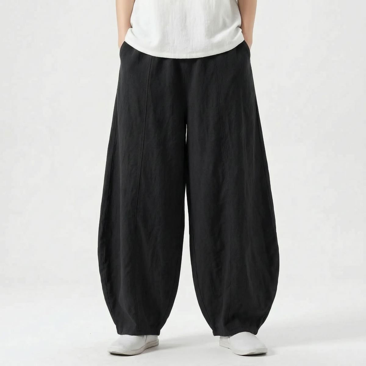 Women's Relaxed Fit Wide Leg Barrel Pants