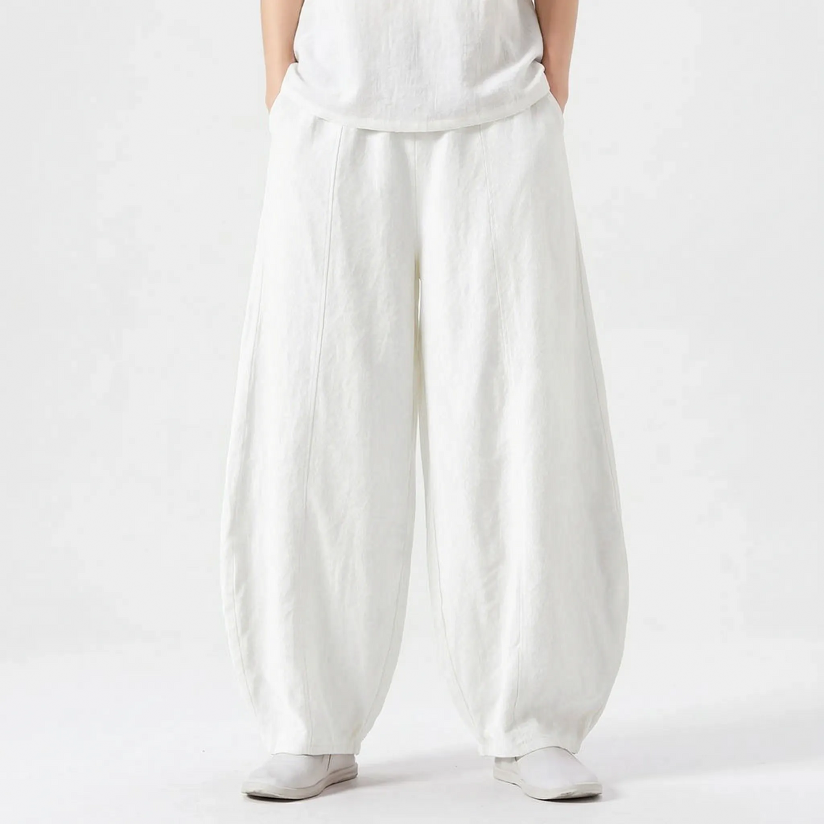 Women's Relaxed Fit Wide Leg Barrel Pants