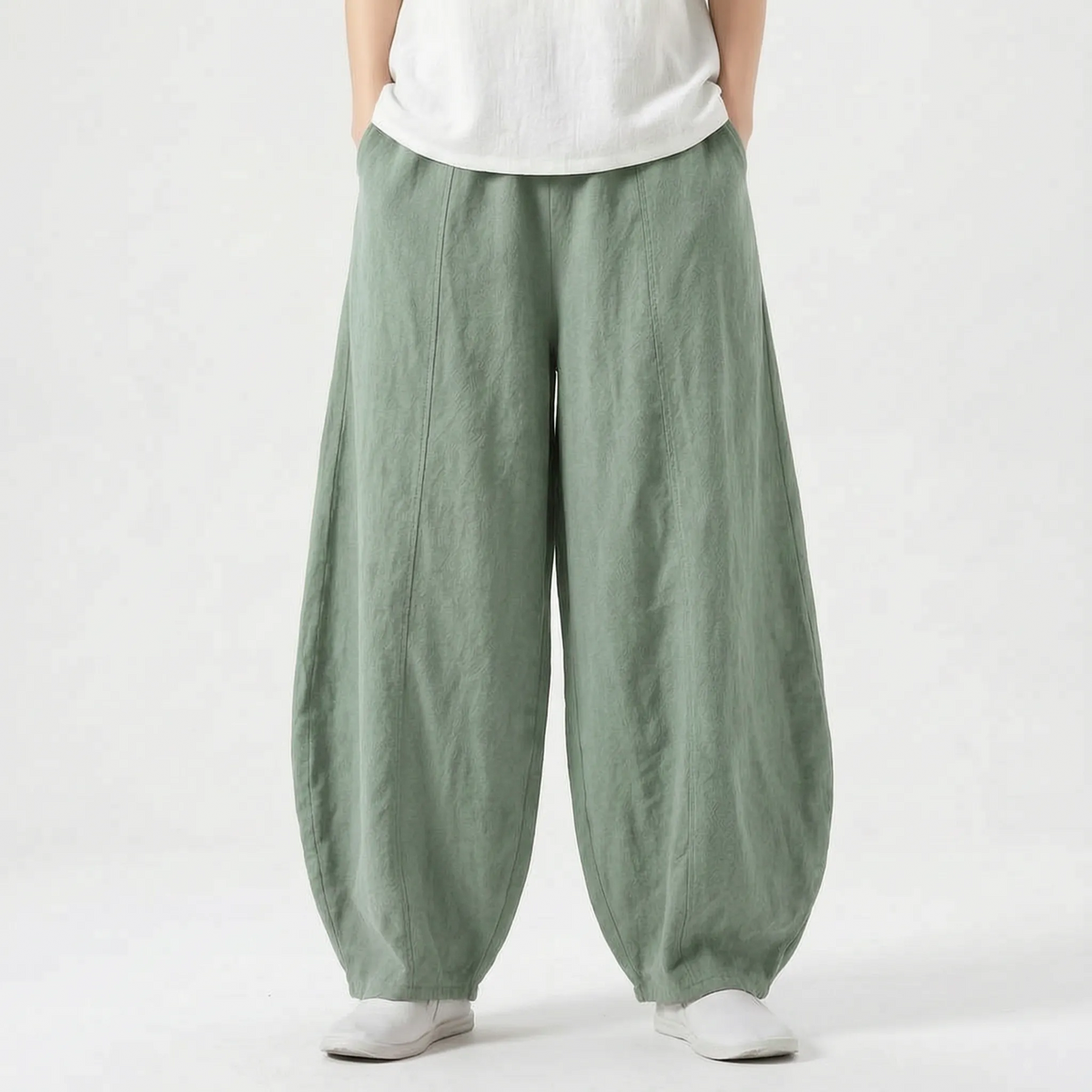 Women's Relaxed Fit Wide Leg Barrel Pants