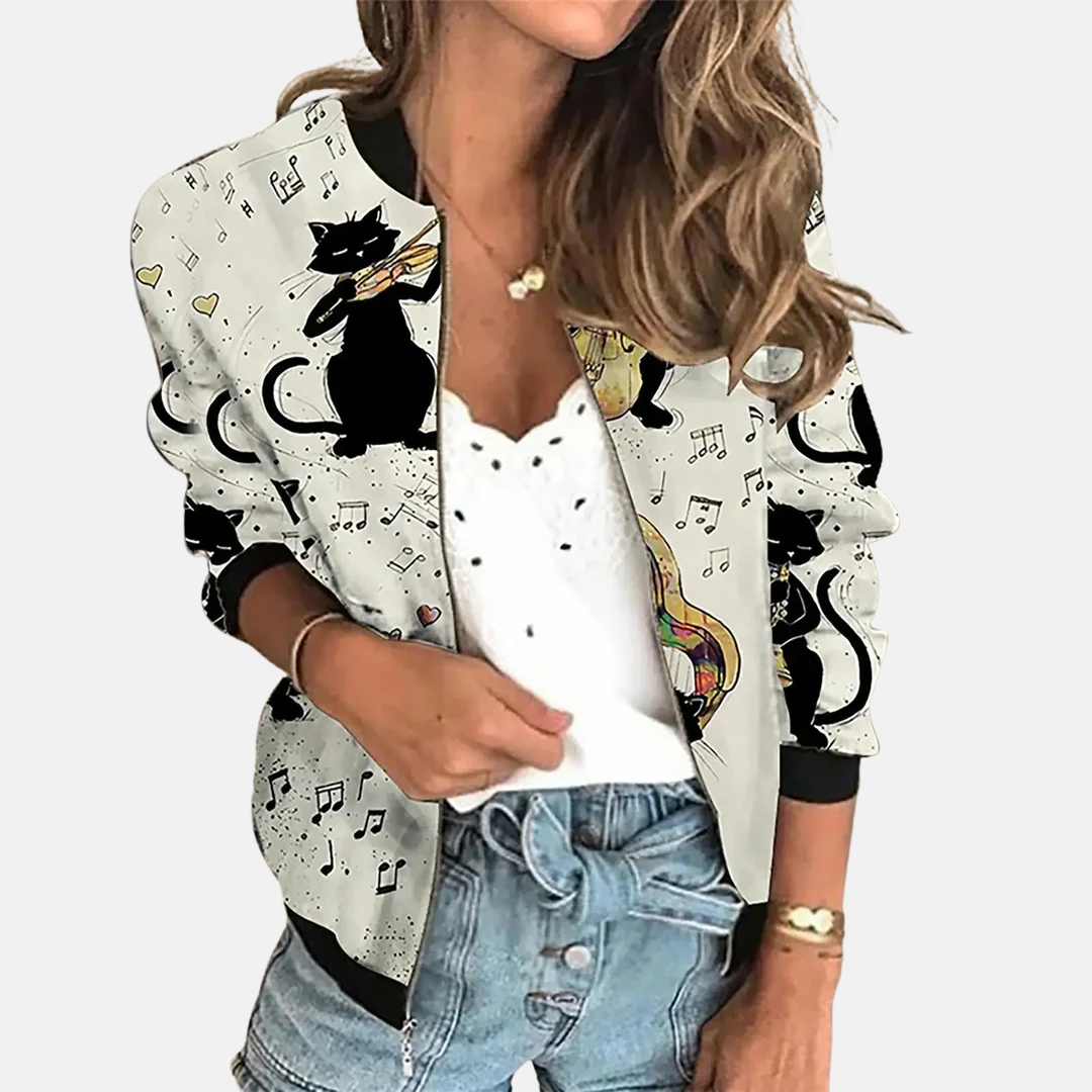 Women's Retro Bomber Jacket