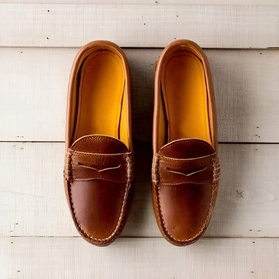 Women's Retro Low-Heel Slip-On Loafers