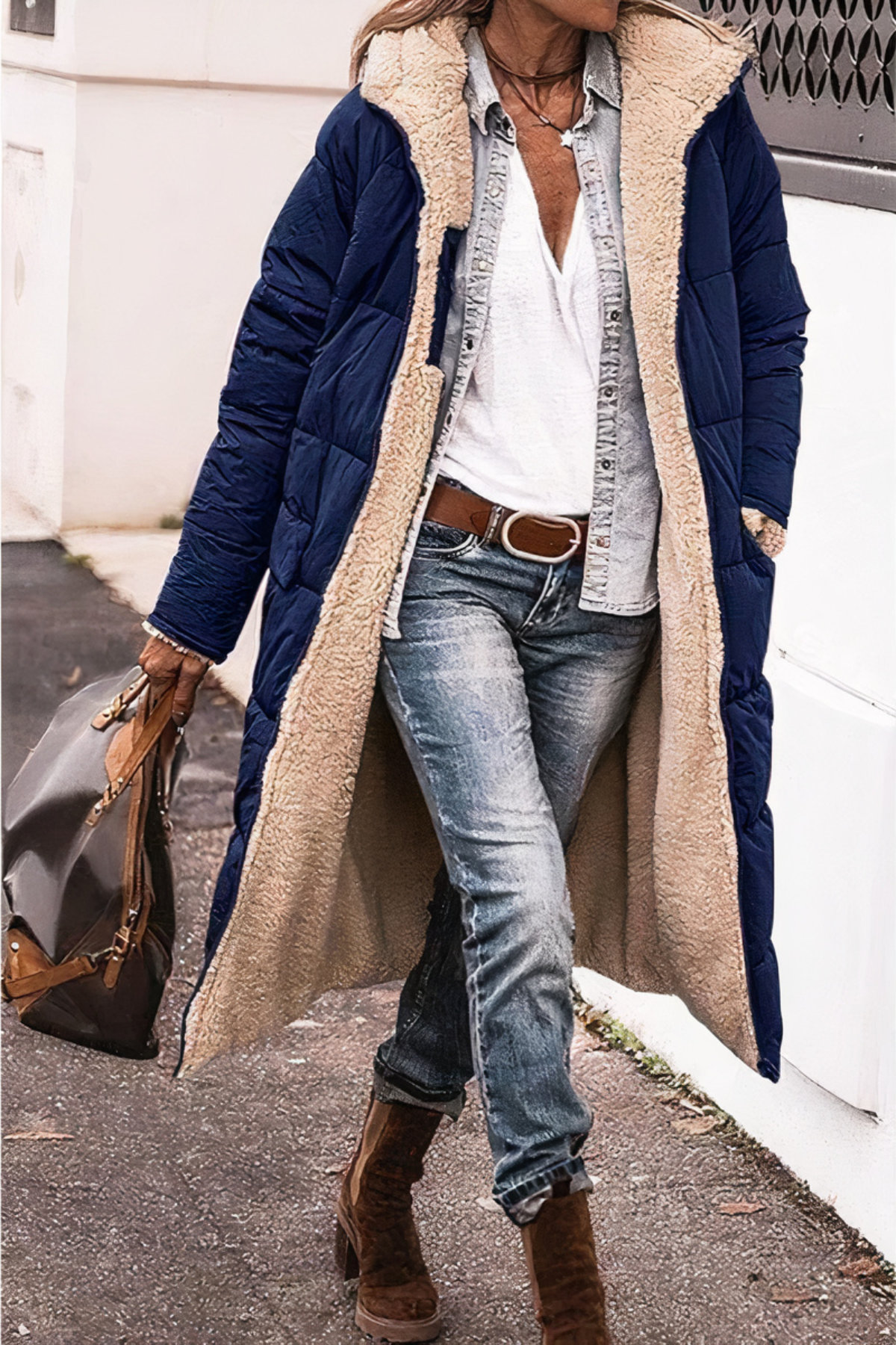 Women's Reversible Winter Parka Jacket