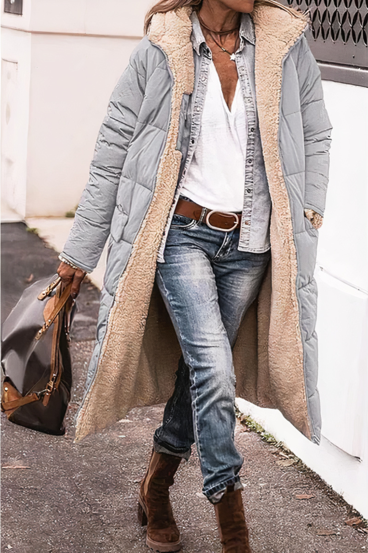 Women's Reversible Winter Parka Jacket