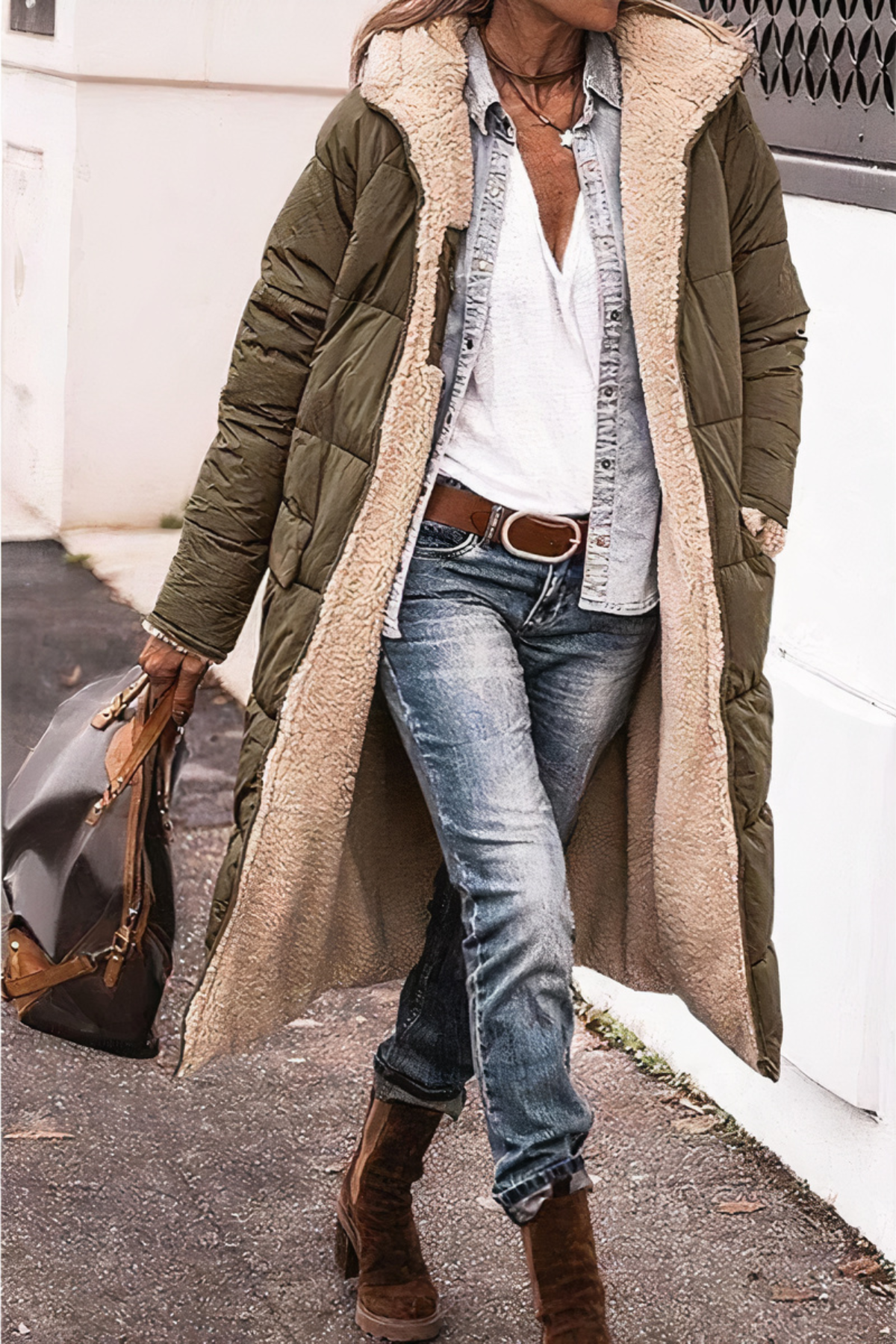 Women's Reversible Winter Parka Jacket