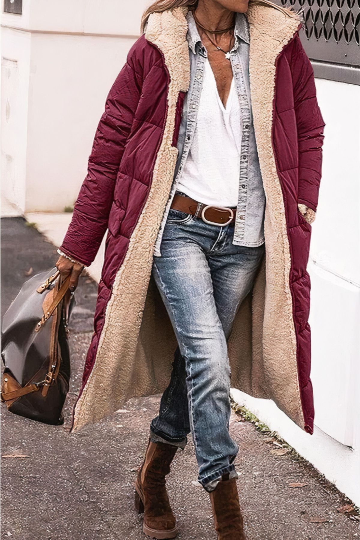 Women's Reversible Winter Parka Jacket