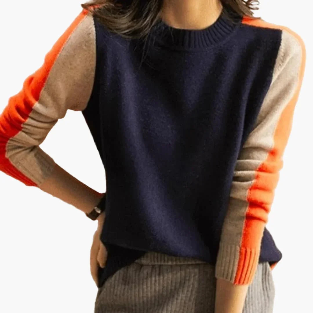 Women's Round Neck Long-Sleeve Sweater