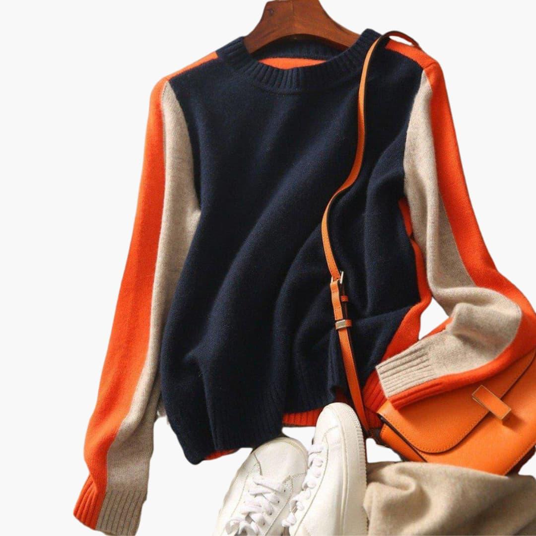 Women's Round Neck Long-Sleeve Sweater