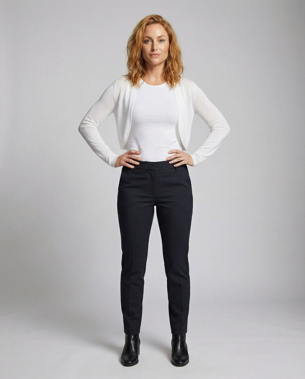 Women's Short Fine-Knit Long-Sleeve Bolero Cardigan