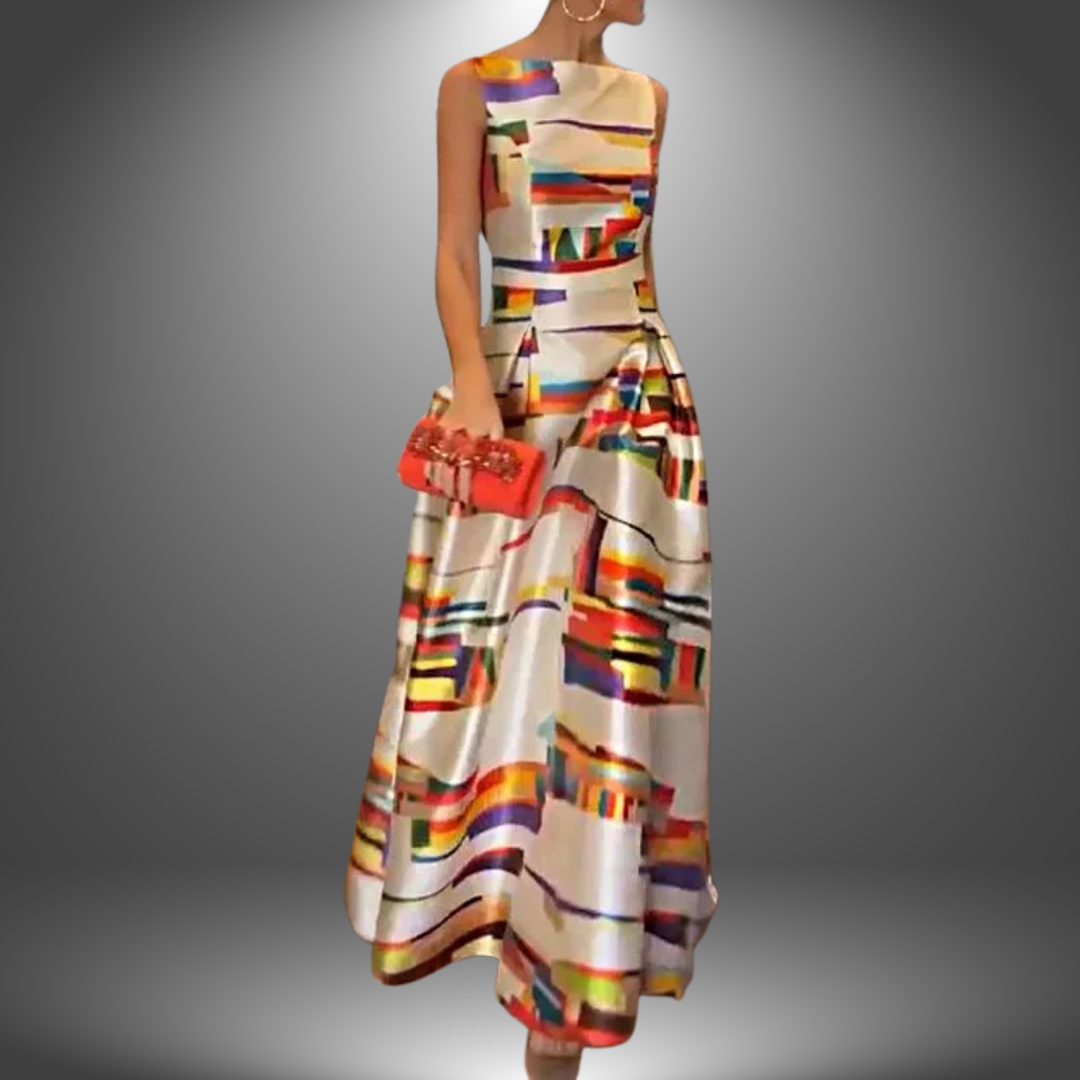 Women's Sleeveless A-Line Maxi Dress