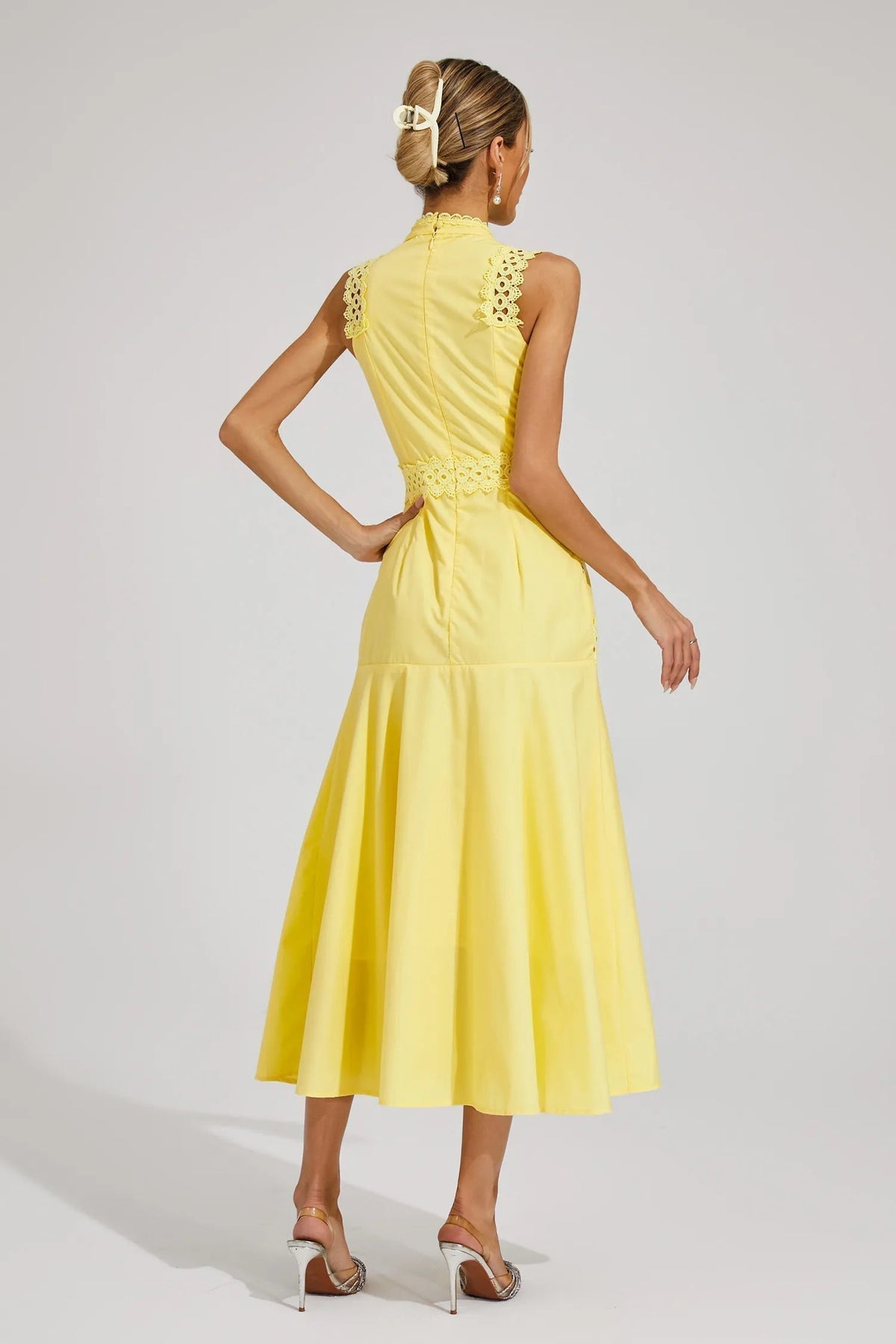 Women's Sleeveless A-Line Midi Dress