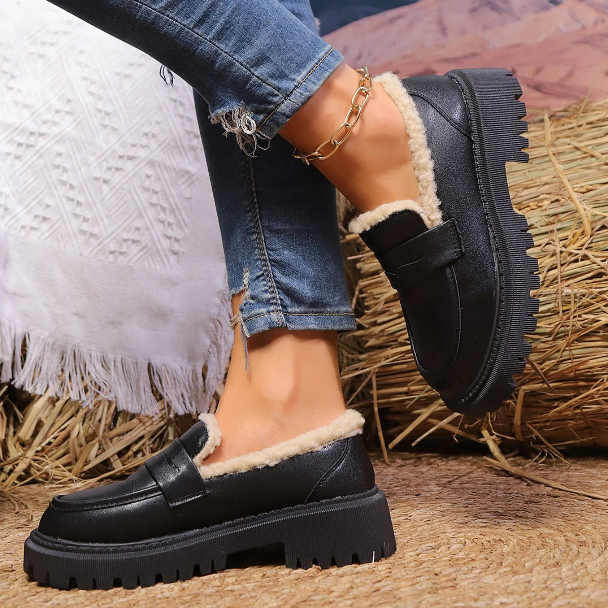 Women's Slip-On Chunky Loafers