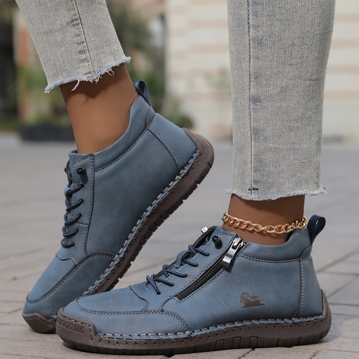 Women's Spring Zip-Up Walking Sneakers – Lightweight, Comfortable & Supportive