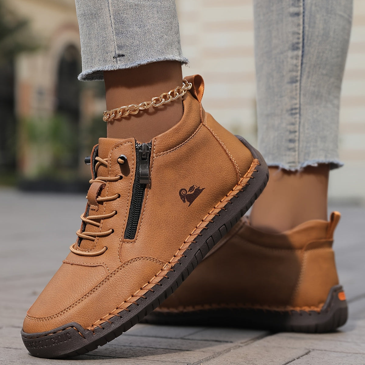 Women's Spring Zip-Up Walking Sneakers – Lightweight, Comfortable & Supportive