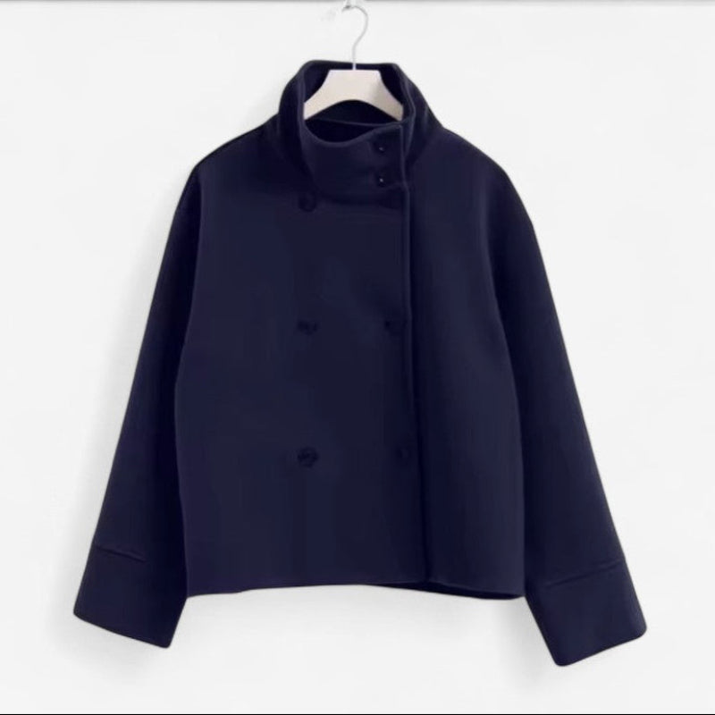 Women's Stand Collar Single-Breasted Coat