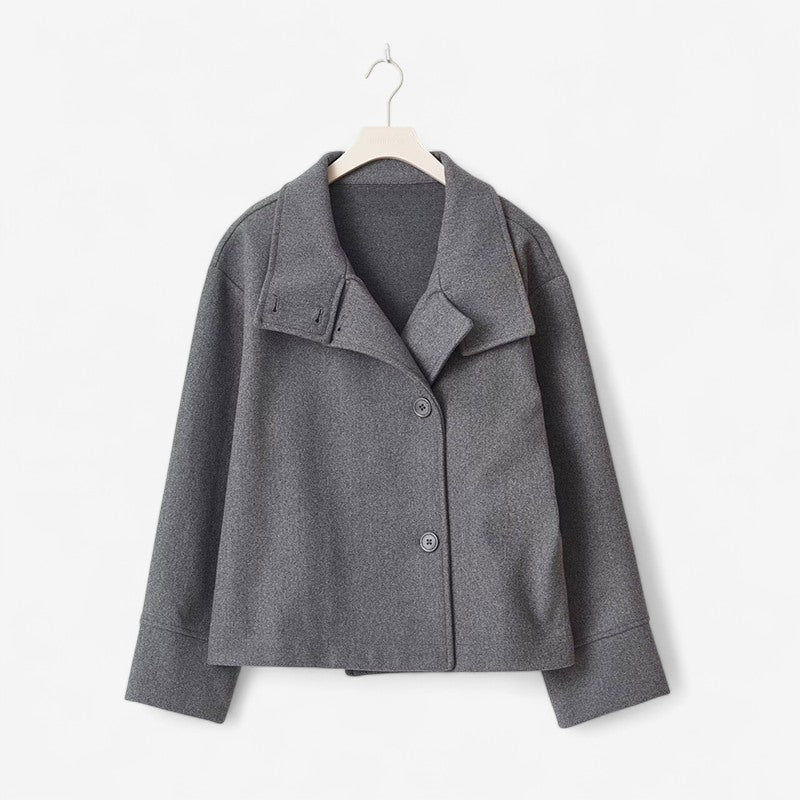 Women's Stand Collar Single-Breasted Coat
