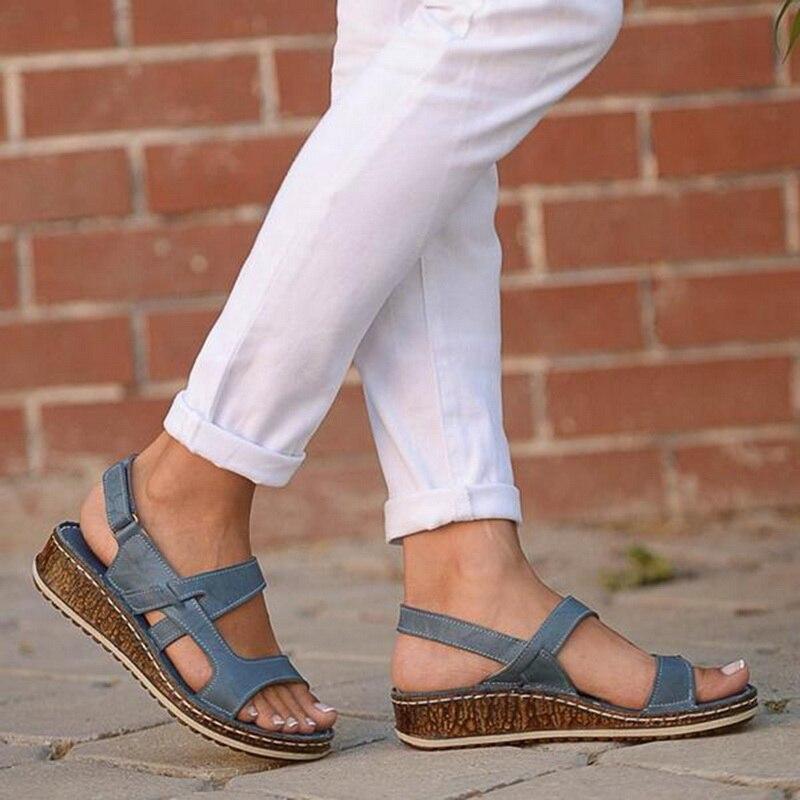 Women's Strappy Summer Wedge Sandals