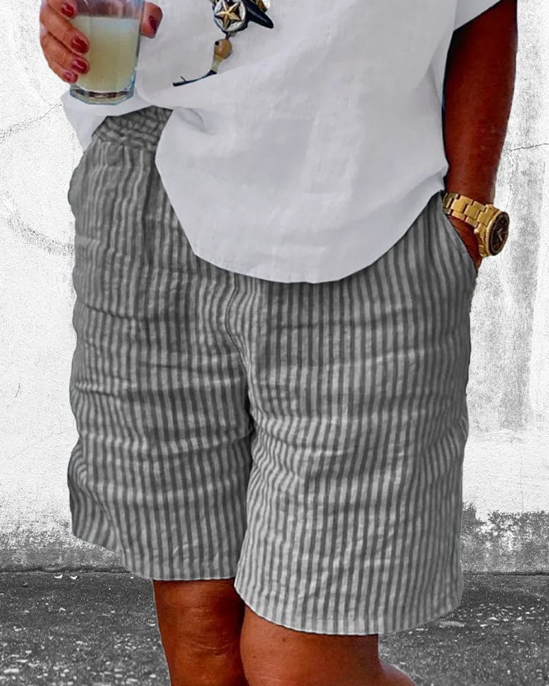 Women's Striped Breezy Shorts