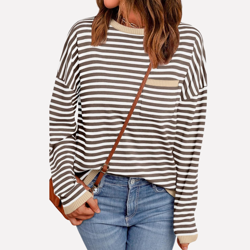 Women's Striped Pullover