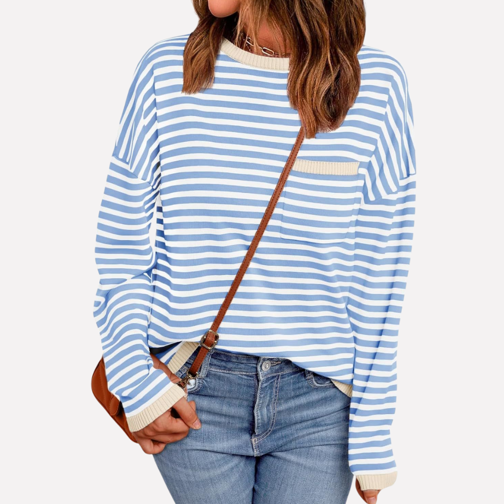 Women's Striped Pullover