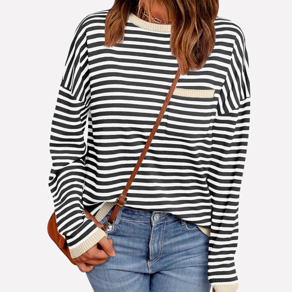 Women's Striped Pullover