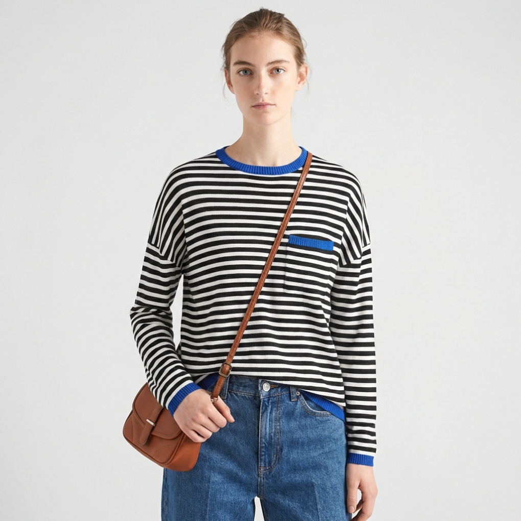 Women's Striped Pullover