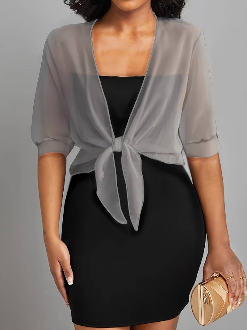 Women's Summer Tie-Front Bolero
