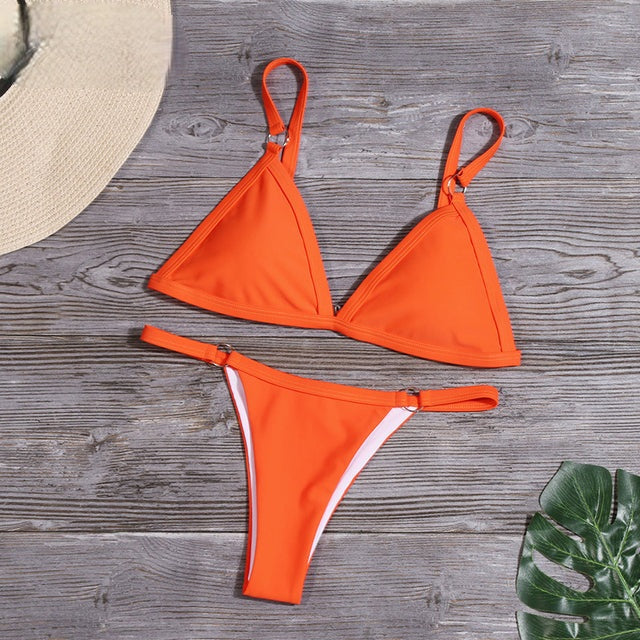 Women's Sustainable Bikini with Adjustable Straps
