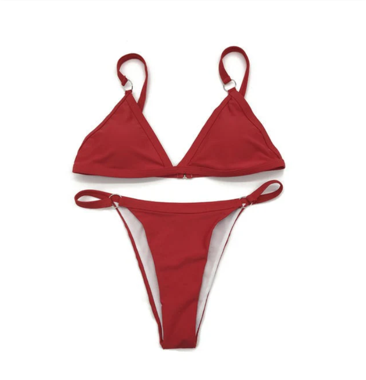 Women's Sustainable Bikini with Adjustable Straps