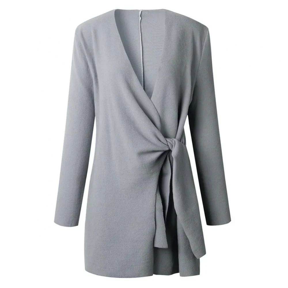 Women's Tie-Belt Cardigan for Autumn & Winter