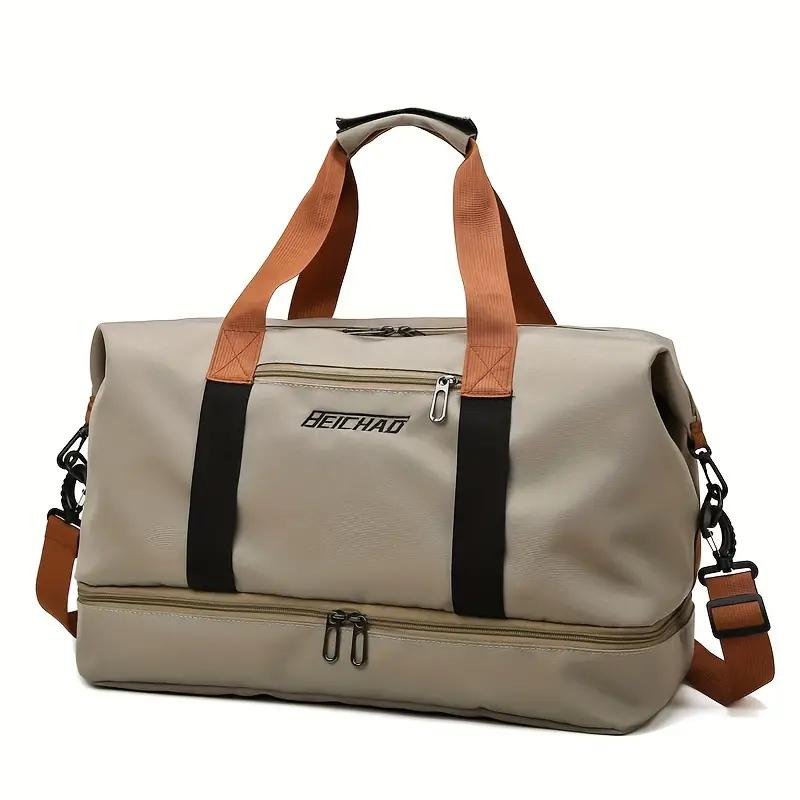 Women's Travel Tote Bag with Shoulder Strap and Compartments