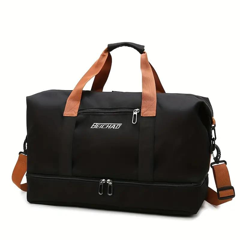 Women's Travel Tote Bag with Shoulder Strap and Compartments