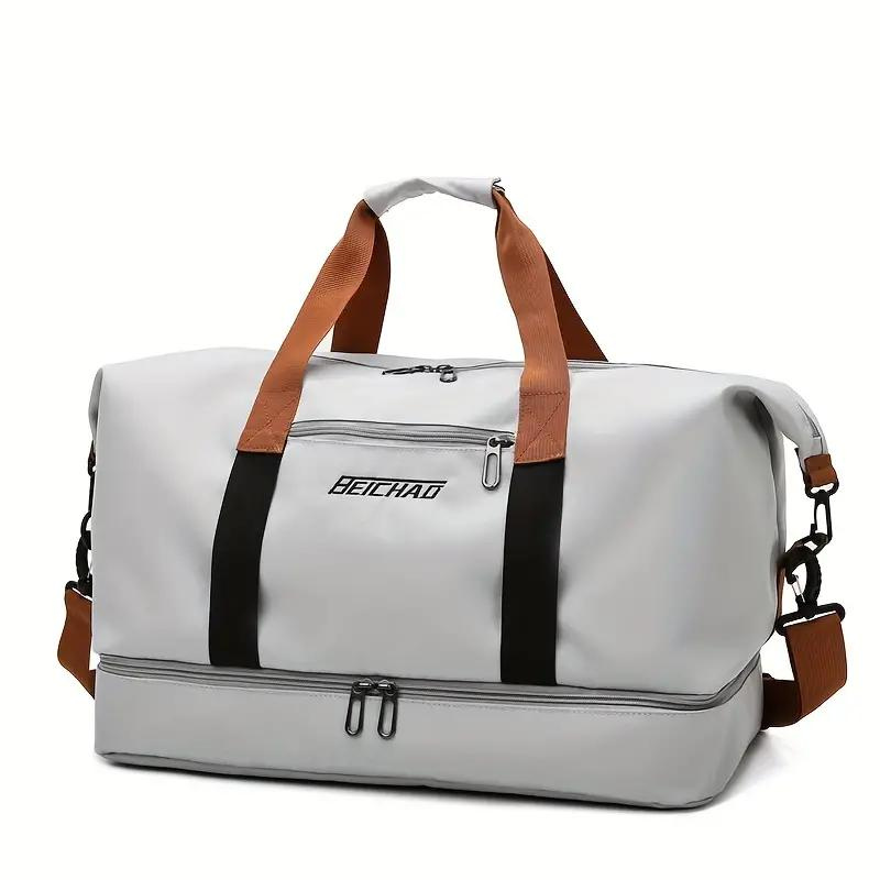 Women's Travel Tote Bag with Shoulder Strap and Compartments