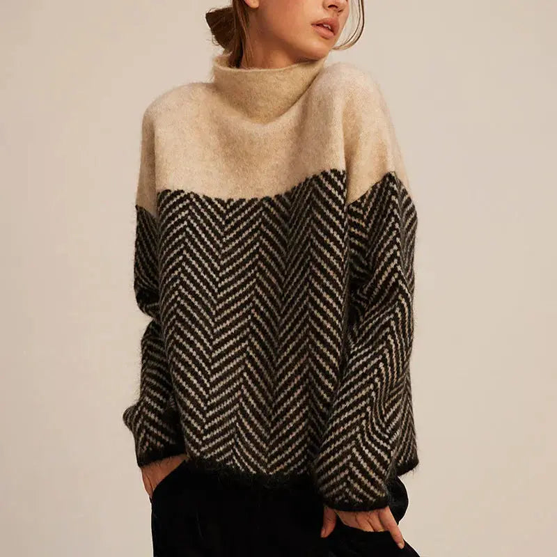 Women's Turtleneck Sweater with Feminine Fit