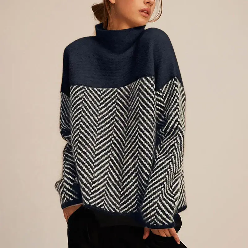 Women's Turtleneck Sweater with Feminine Fit