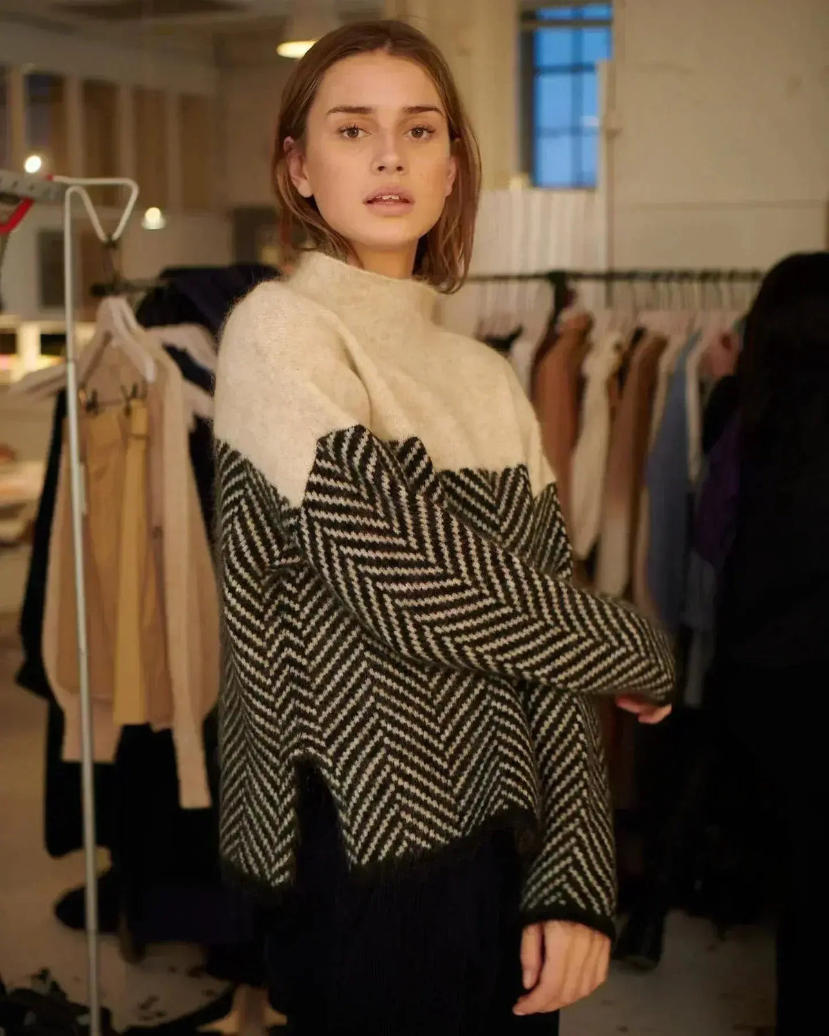 Women's Turtleneck Sweater with Feminine Fit
