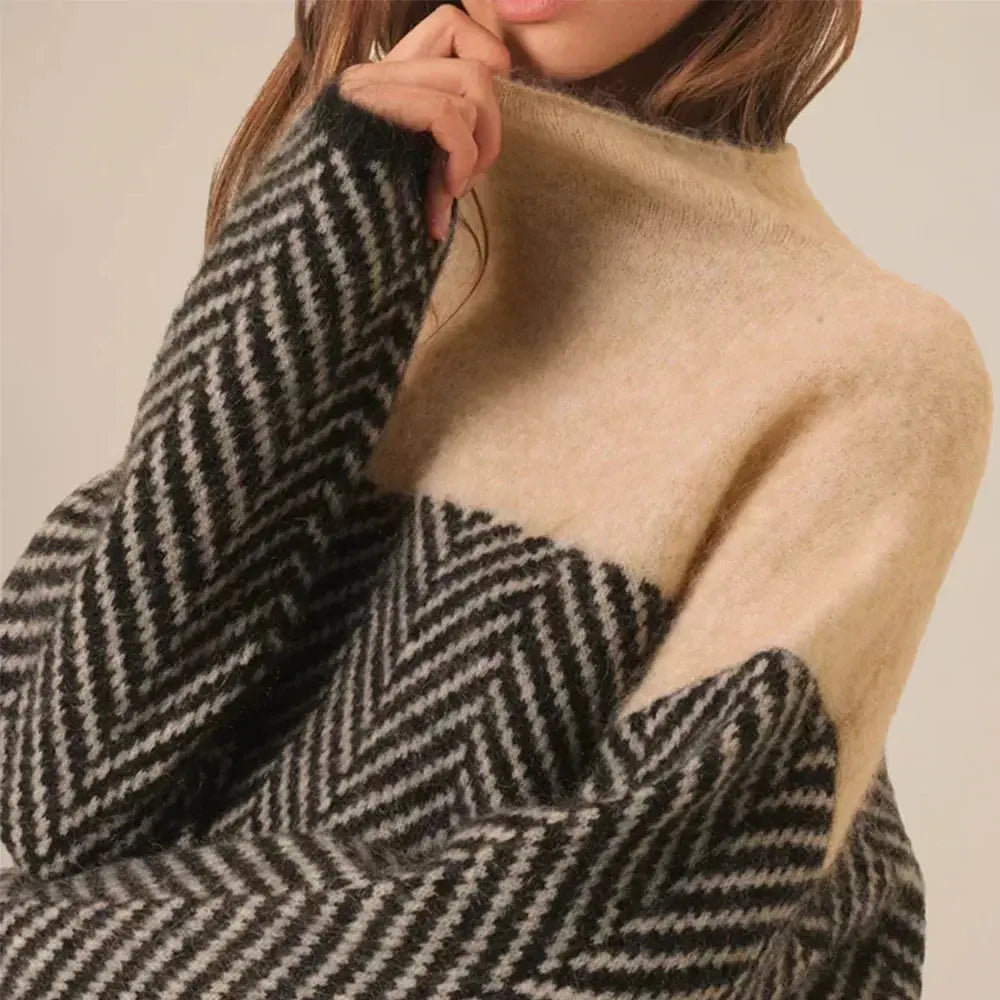 Women's Turtleneck Sweater with Feminine Fit