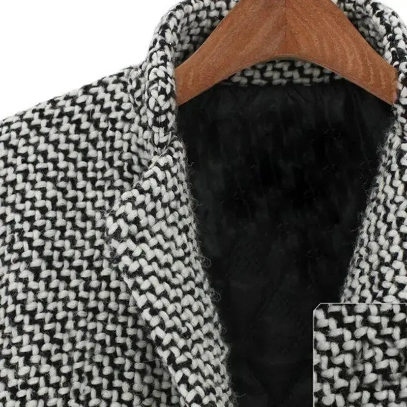 Women's V-Neck Button-Front Long Coat