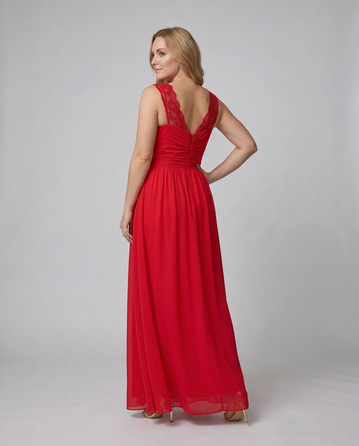 Women's V-Neck Evening Dress