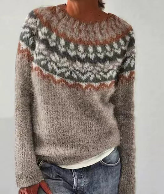 Women's Vintage Sweater with Retro Design