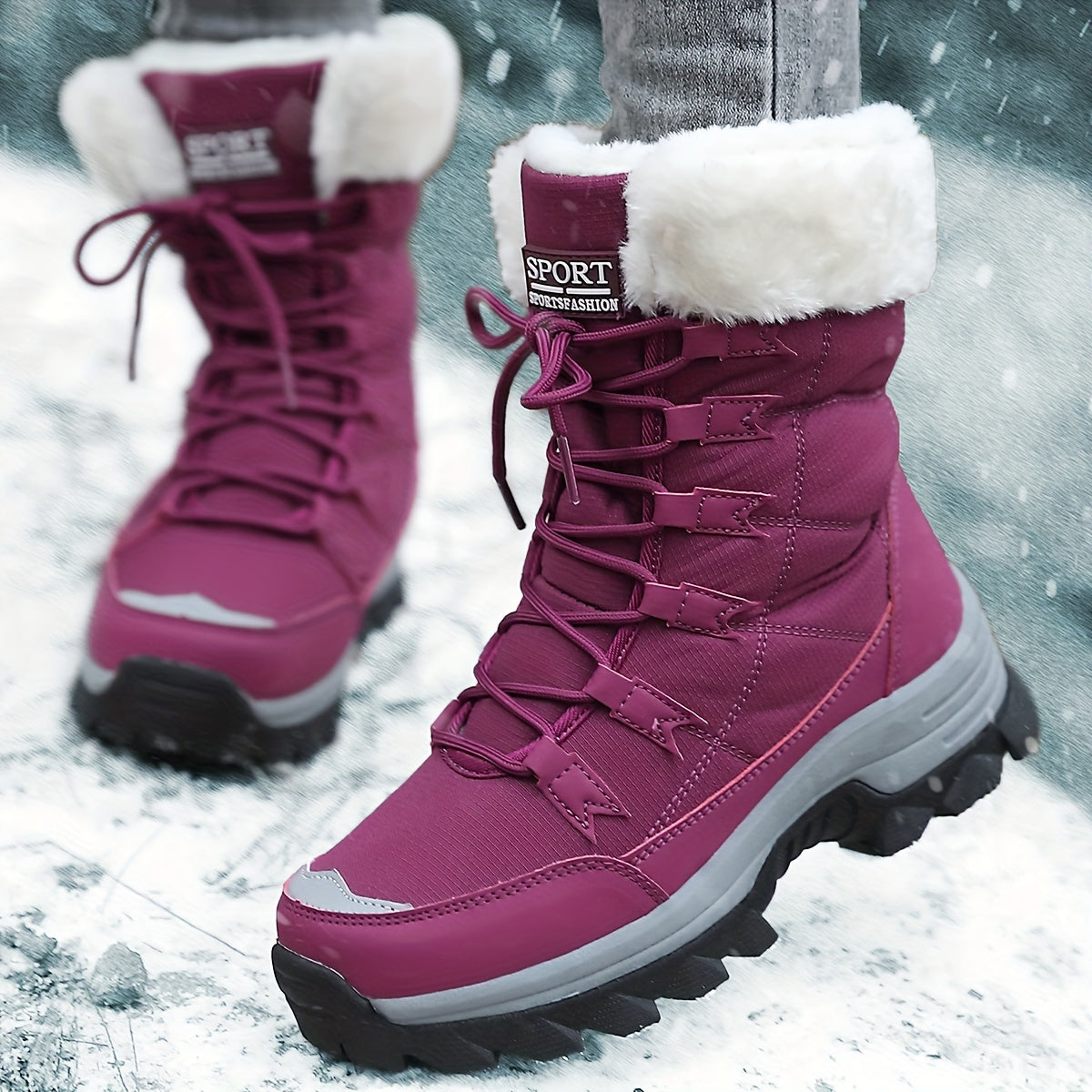 Women's Warm Winter Boots - Comfortable and Stylish for Cold Days