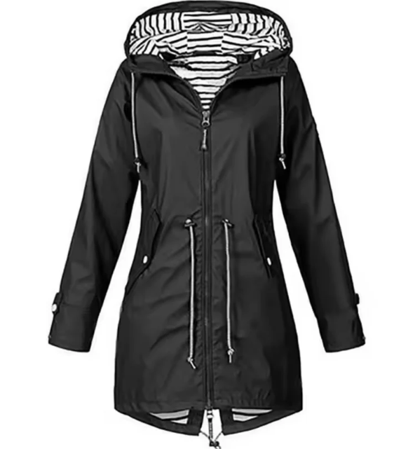 Women's Waterproof Hooded Jacket – Lightweight & Stylish for Everyday