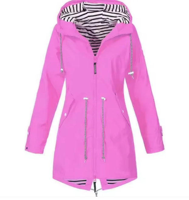 Women's Waterproof Hooded Jacket – Lightweight & Stylish for Everyday