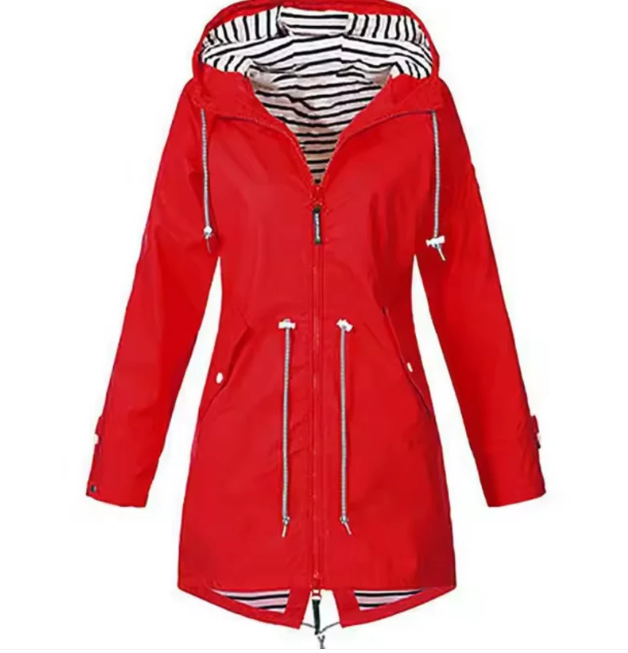 Women's Waterproof Hooded Jacket – Lightweight & Stylish for Everyday