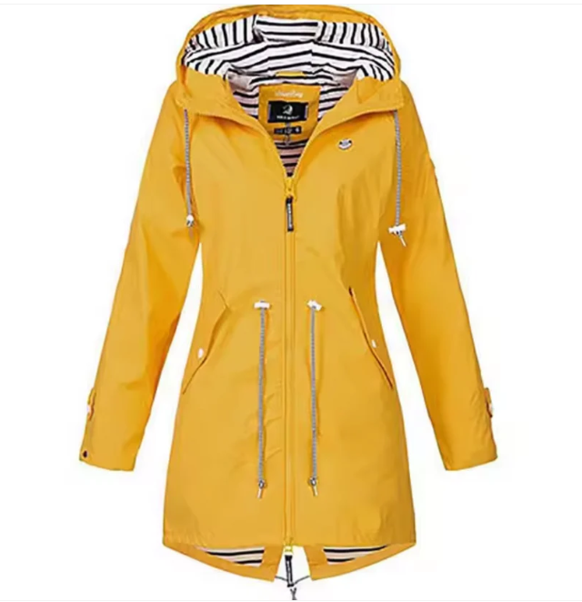 Women's Waterproof Hooded Jacket – Lightweight & Stylish for Everyday